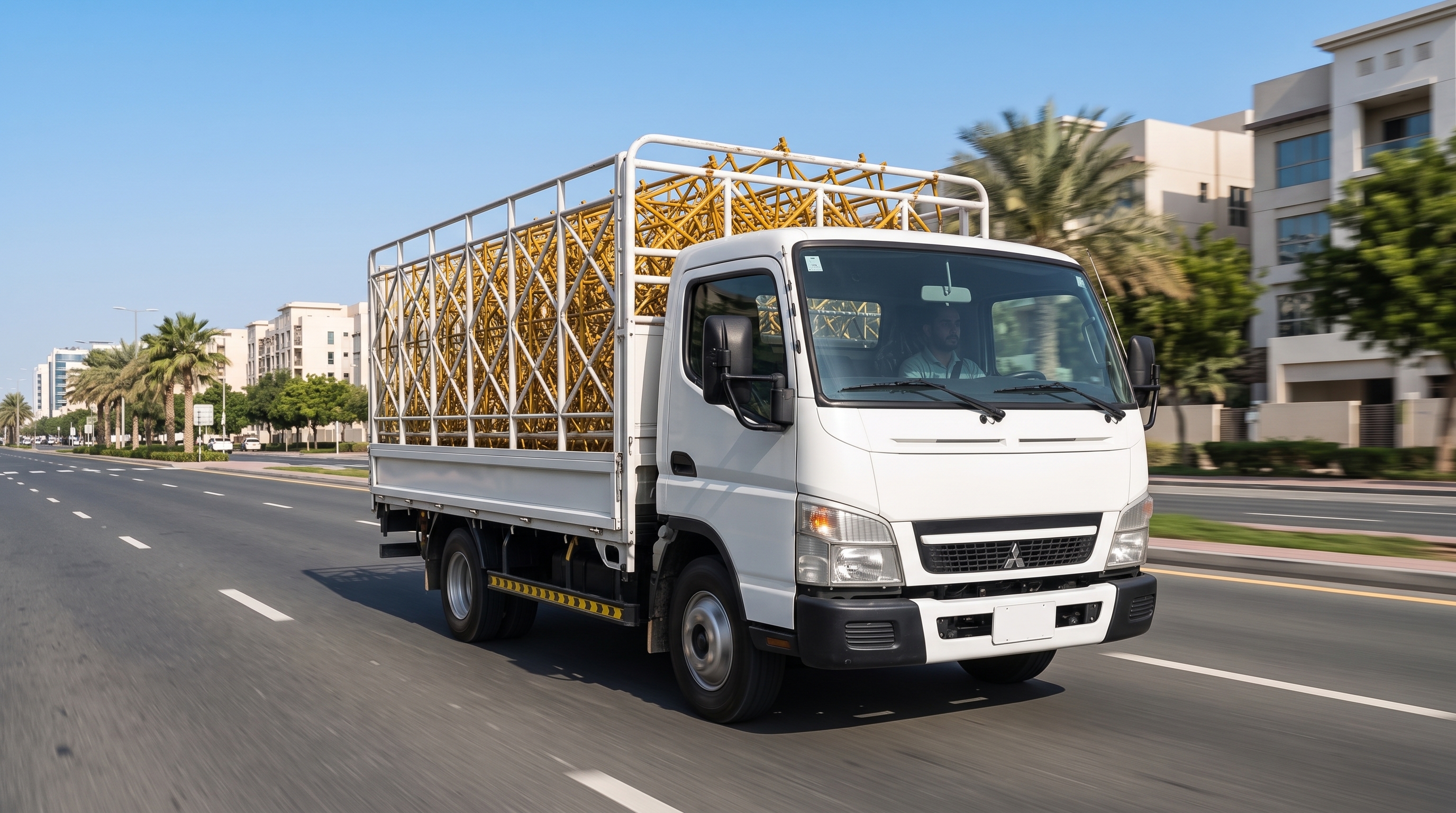 Transportation vehicle at yard